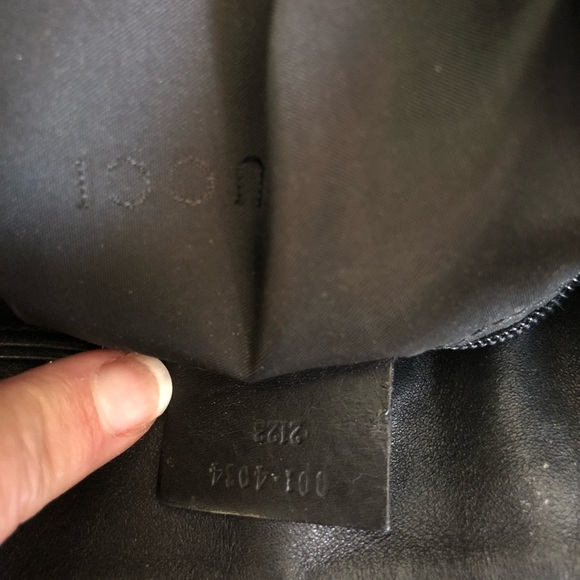 GUCCI Leather & Canvas Shoulder Purse Draw String * - Picture 8 of 8